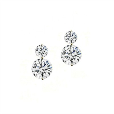 Blair Bridal Earrings: Petite Diamond-Style Stud (Sterling Silver)